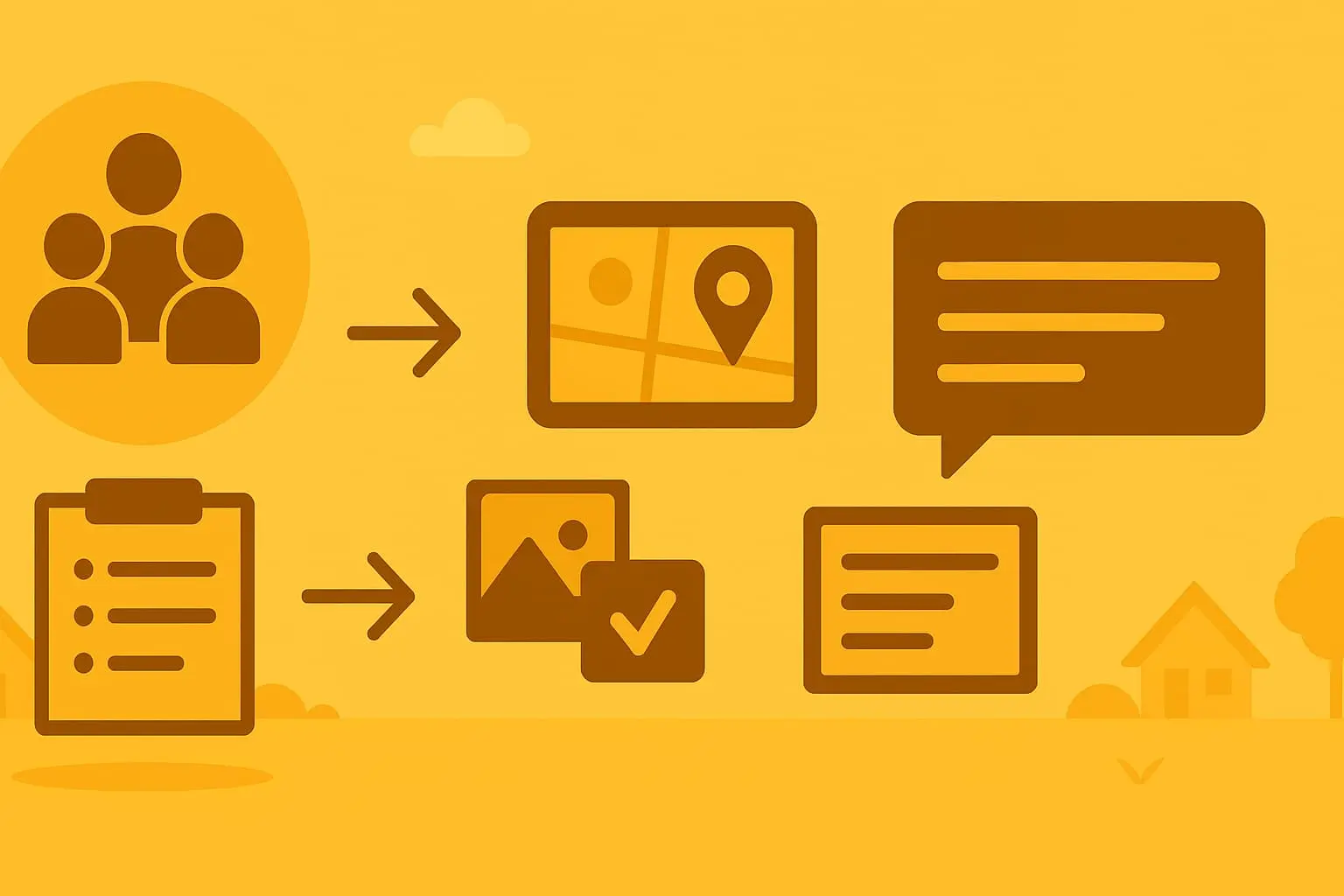 昔の張り紙とデジタルの張り紙比べている画像